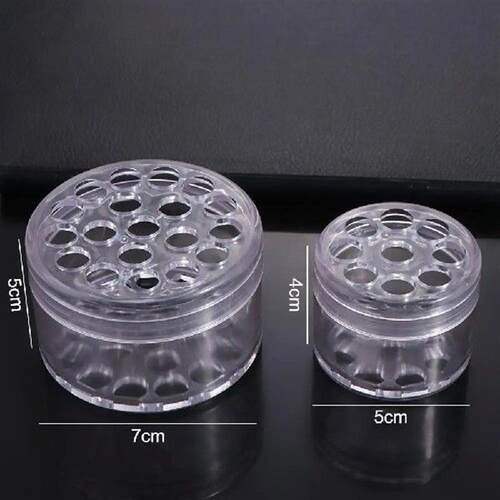 Round Spiral Ikebana Stem Holder Transparent Plastic Flower