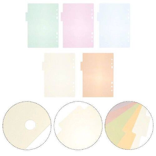 10 Pcs Divider Index Board Tabs for Binders Dividers Label