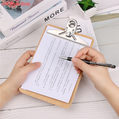 Wooden Clipboard A4 A5 Wood Clips Writing Sheet Pad Note Boa