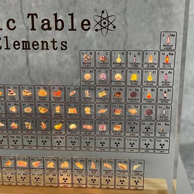Acrylic Periodic Table Figurines Mendeleev Printing Element