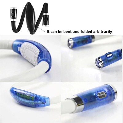 LED Neck Lamp Portable Read Book Light Flexible Handsfree Re