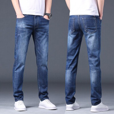 Xintang Mens Slim Straight Mens Pants Business Casual Men