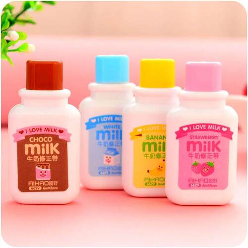 1pcs cute milky correction tape material escolar kawaii stat