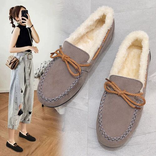 Womens Flats Casual Lazy Slipon Cotton Shoes Trendy in 2025