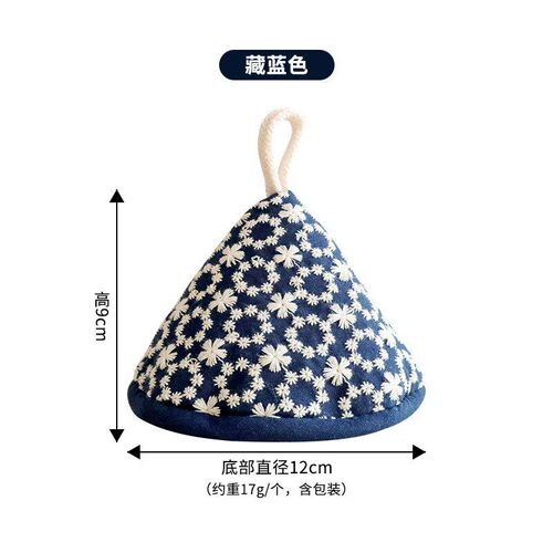 Embroidered Floral Kitchen Triangle Pot Cover Enamel Pot Ear