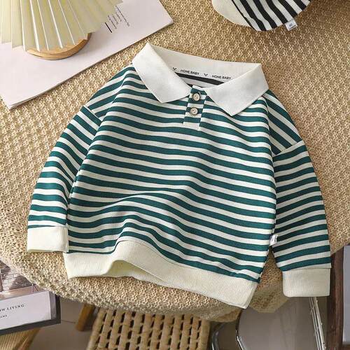 Boys Polo Shirts 2025 Autumn Winter Tops for Kids Long Sleev
