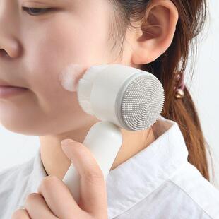 hair wash cleanser gel face deep soft manual silica brush