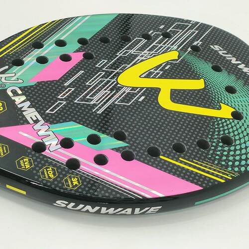 3K Beach Tennis Racket Full Carbon Fiber Rough Surfa