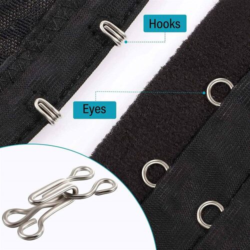 100 Set Invisible Sewing Hook and Eye Closure for Clothing B