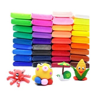 24pcs light clay polymer plasticine clay air dry playdough