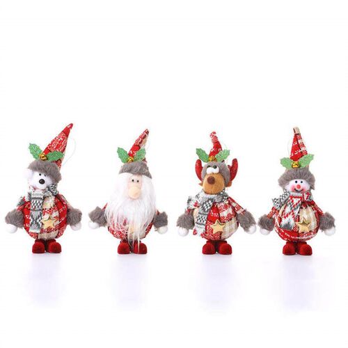 For Home Christmas Tree Pendant Foam Stand Cartoon Elk Snowm