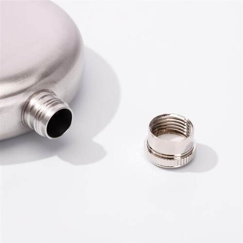 mini 147ml Portable Stainless Steel Round Liquor Flask Vodka