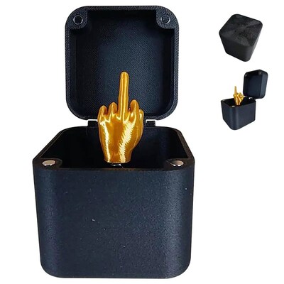 Christmas Interesting Prank Gift Middle Finger In Box Christ