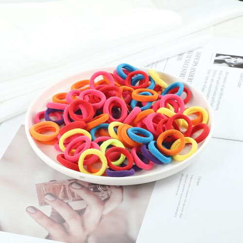 30/50/100pcs/Set Colorful Small Hair Bands Girls Cute High E
