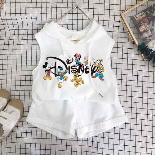 Summer Kids Suit 2 Piece Boy Baby Mickey Fashion Cartoon Pat
