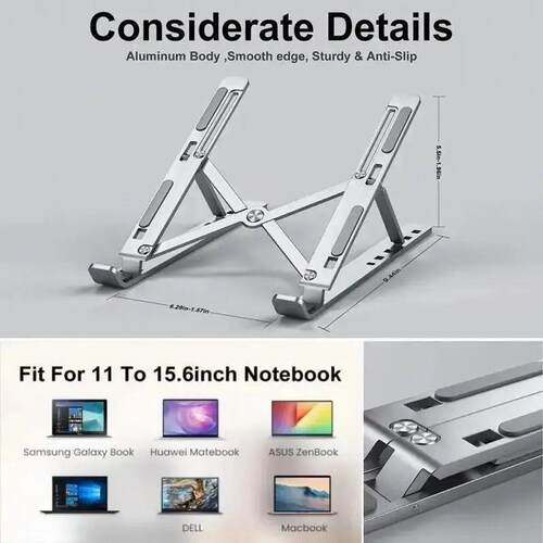 Portable Laptop Stand Aluminum Notebook Support Computer Bra