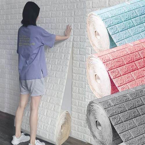 70cm*77cm 3D Brick Pattern Wall Sticker Self-Adhesive  Panel