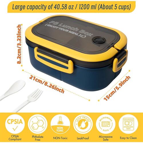 Portable Lunch Box For Kids Compartments Microwae Bento Lunc