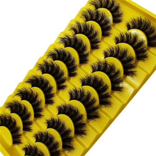 10 Pairs False Fluffy Russian Strip Lashes 3D Fake Lashes Ma