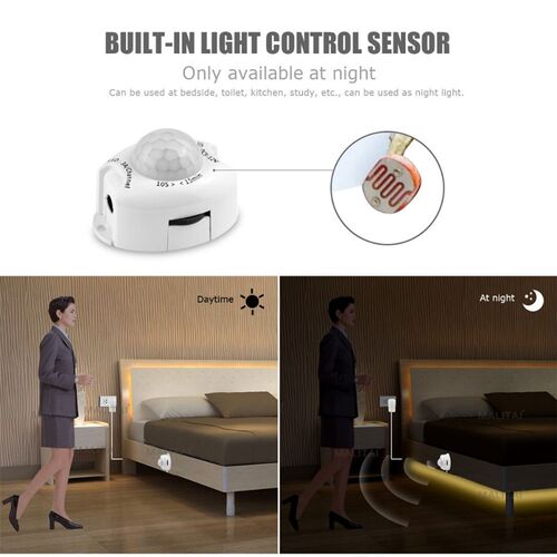 Wireless PIR Motion Sensor LED Strip light 12V Auto on/off S