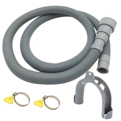 1.5/2/3/4M PVC Washing Machine Dishwasher Drain Waste Hose E