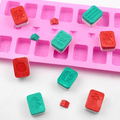 silicone mahjong cake mold fondant tool mahjong resin mold m