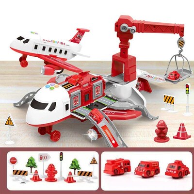 New Deformation Music Simulation Track Inertia Toy Aircraft