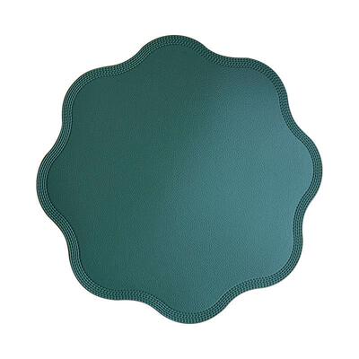 Imitation leather placemat Christmas red green plate mat