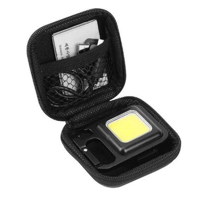 Mini Keychain Flashlight 500mAh Small Work Light USB