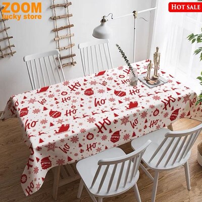 Christmas tablecloth Party decorations Table mat home cloths