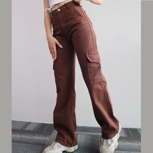 Vintage Straight new style baggy Trousers casual pants waist