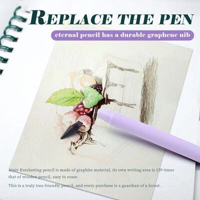 12 Colors Set Everlasting Pencil with Refill Unlimited Writi