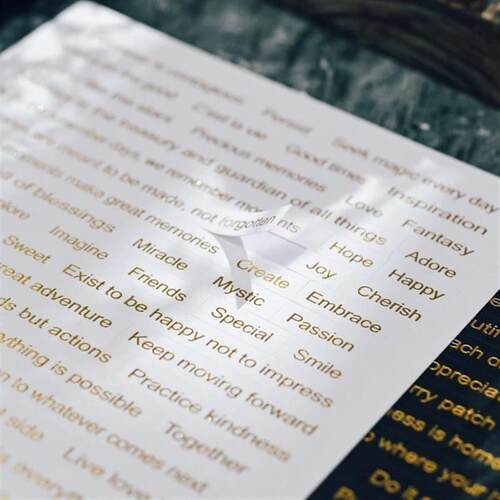 406PCS Vintage Small Talk Text Collection Stickers DIY Diary