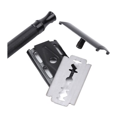 Classic Men Shaver Adjustable Safety Razor Double Edge Stain