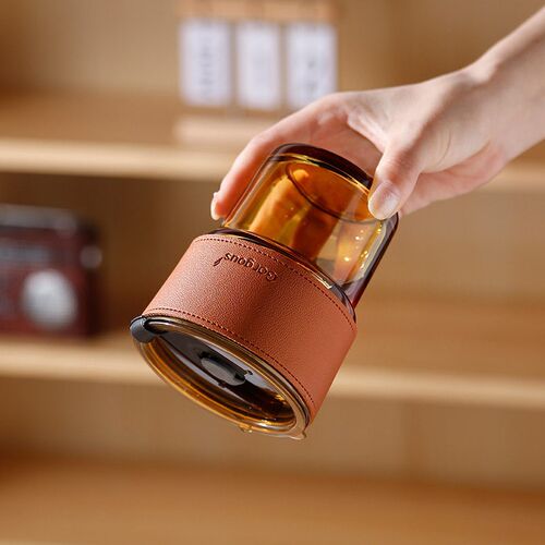 Internet Celebrity Glass Bamboo Cup Straw Cup Juice Drink ff