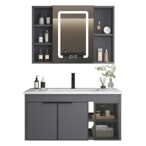 European Style Ceramic Integrated Basin Space Aluminum Bathr