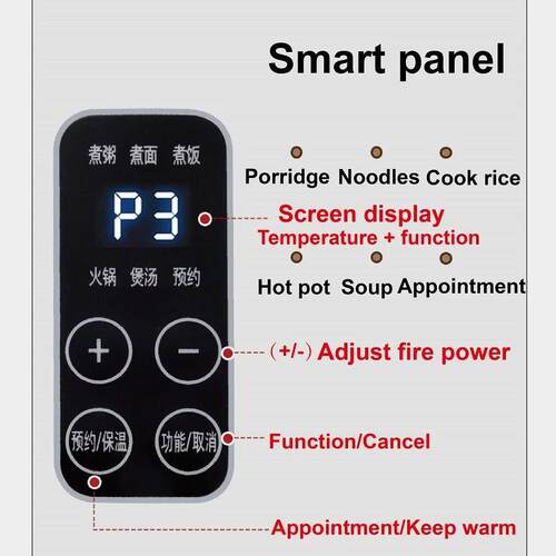 2.5L/ 3L Home Electric Hot Pot Instant Noodles Large Capacit