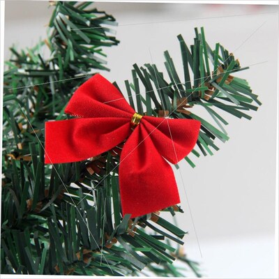 Christmas decorations Bow Christmas tree wreath pendant