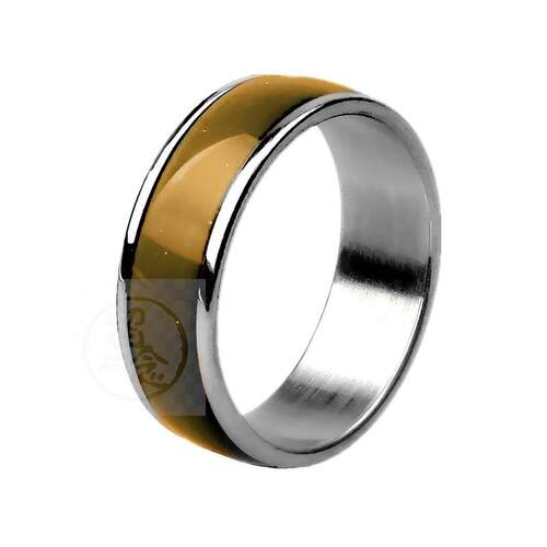 。Titanium steel ring temperature sensitive mood color chang