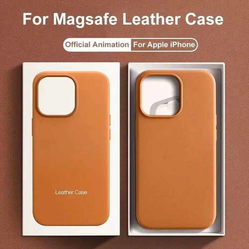 Official MagSafe Leather Case for  iPhone 16 Pro Max 13 12 1