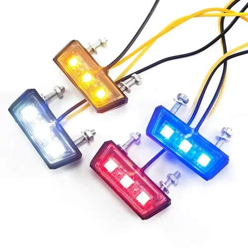 1pc Motorcycle License Plate LED Light Rear Tail Light 12V W