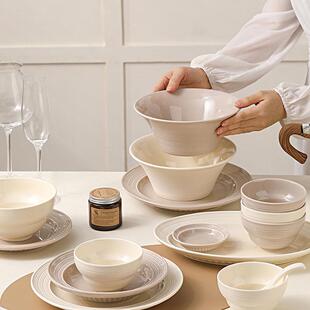 Ceramic household dishes, French dishes, tableware set