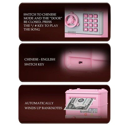 ATM Password Piggy Bank, Electronic Kids Money Bank Coin Can