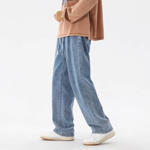 2024 Hot Selling Korean Mens Casual Long Denim Classic Men