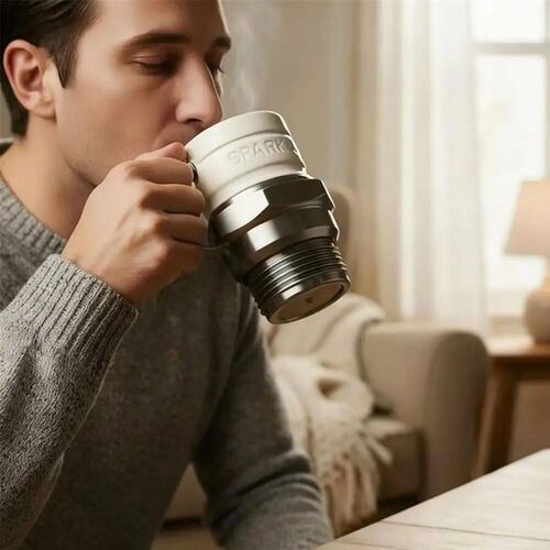 Novelty Spark Plug Coffee Mug Engine Spark Plug Design Cup f