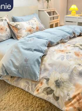 100% cotton bed sheet set bedding bedsheets sets duvet cover