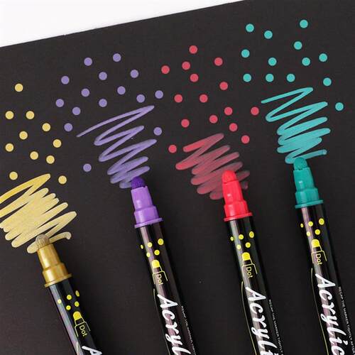 12-36 Colors Double Head Acrylic Markers Pen Set Art for Pai