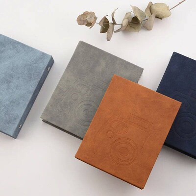 64 Pockets 3 Inch Mini Photo Album PU Leather Cover Photo Pa