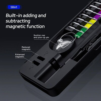 58 in 1 Electric Screwdriver Set Precision Tools Rechargeabl