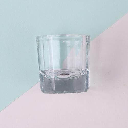Crystal Glass Powder Liquid Nail Cup Dappen Dish Lid Bowl Cu